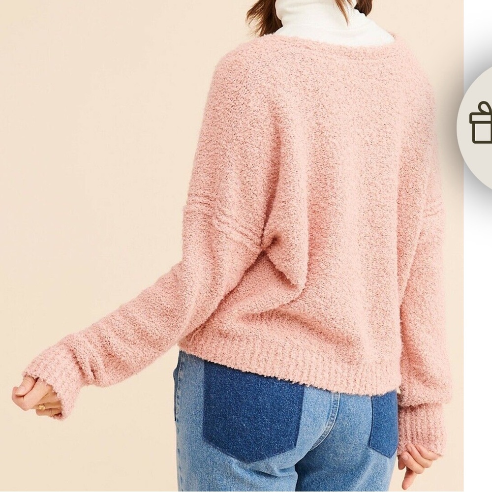 Free People Finders Keepers V Neck Sweater size XS - Picture 2 of 8